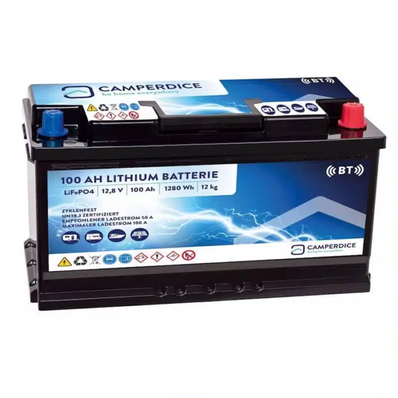 CAMPERDICE 100Ah litiumbatteri